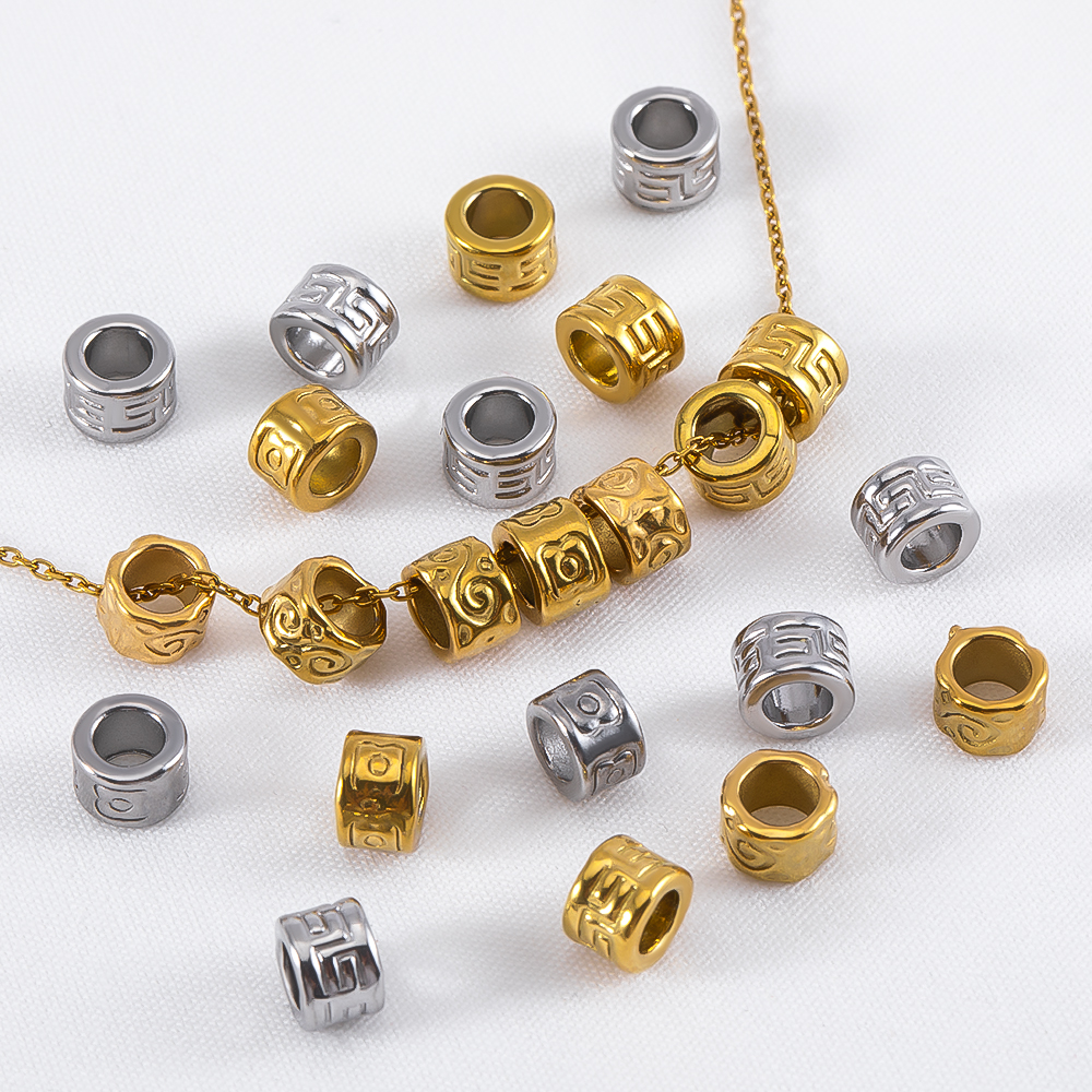 5pcs 4x6mm Stainless Steel Lar - Vintage Necklace recension och pris