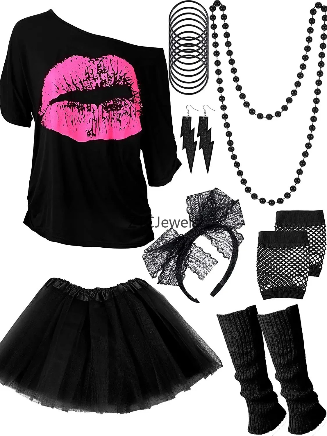 Vintage 80s Prom Costume Set f - Vintage Necklace recension och pris