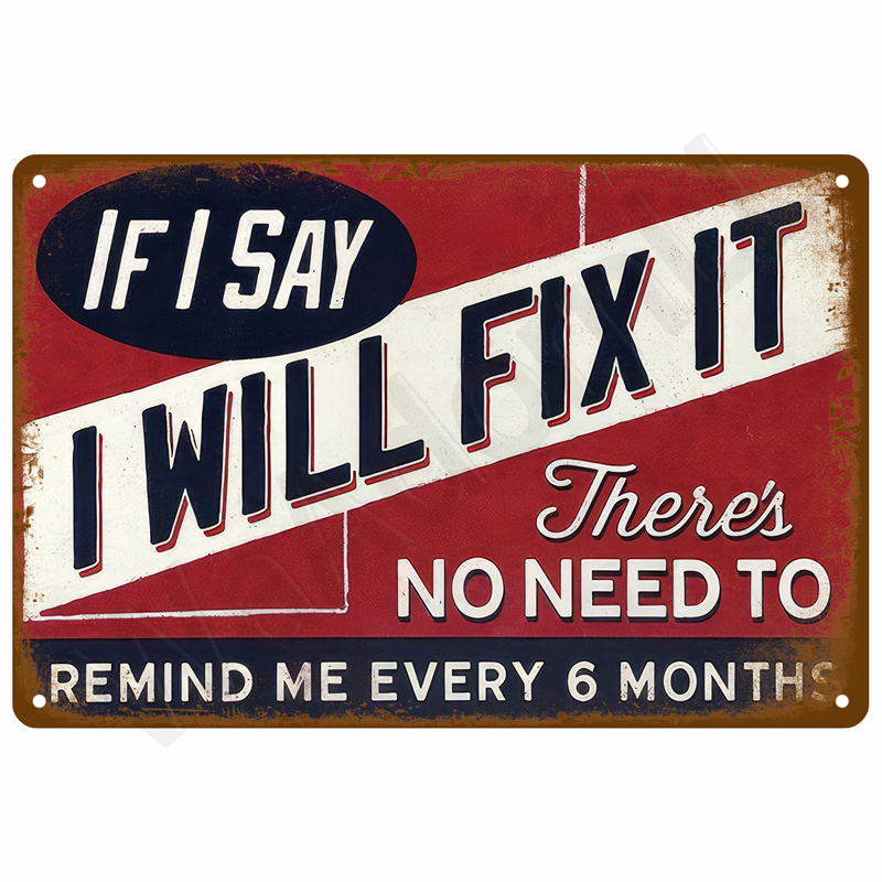 Vintage Metal Plate Sign Plate - Vintage Items recension och pris