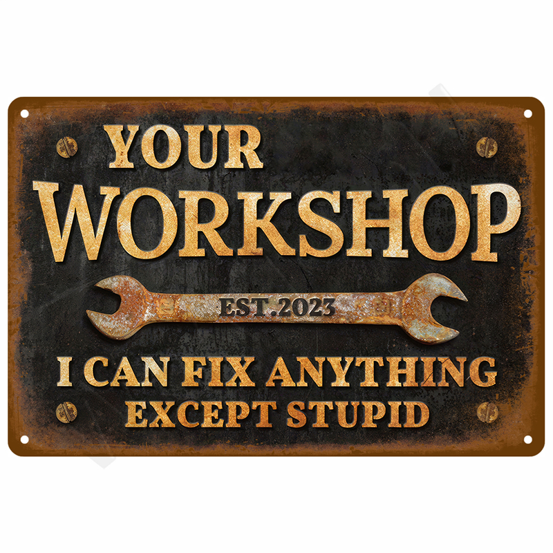 Vintage Metal Plate Sign Plate - Vintage Items recension och pris