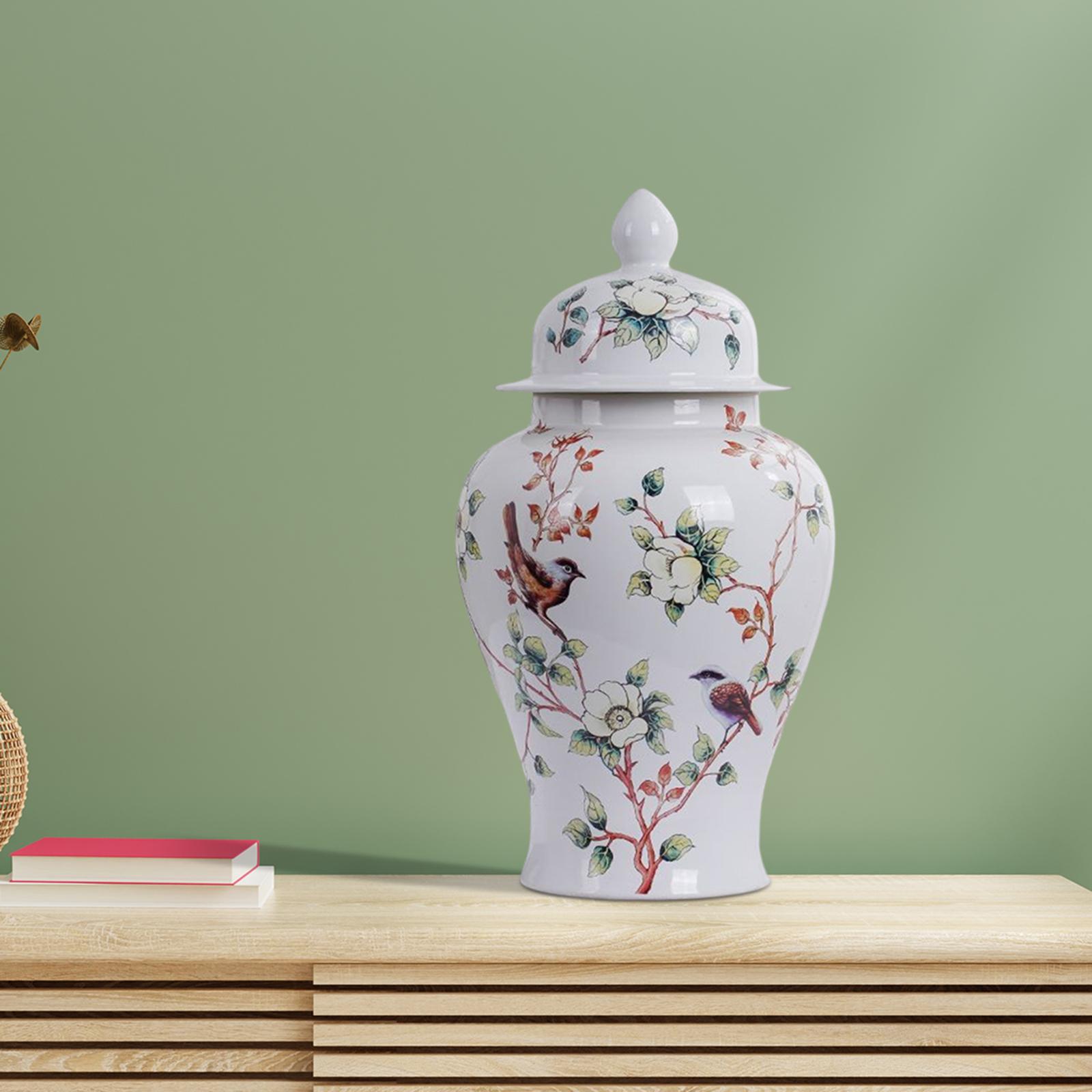 Ceramic Ginger Jar Vase Vintag - Vintage Collectible Bottles recension och pris