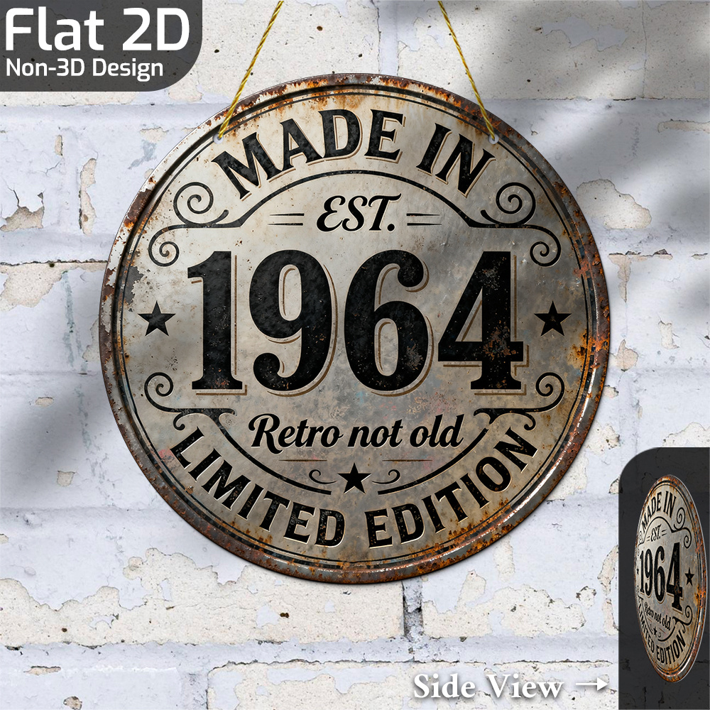 2D Flat, 1pc Vintage 1964 Retr - Vintage Collectible Plates recension och pris