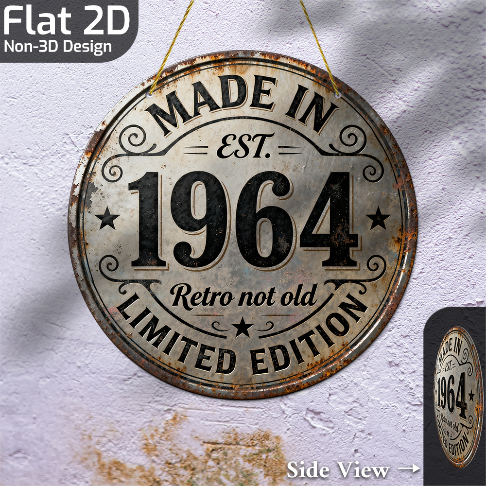 2D Flat, 1pc Vintage 1964 Retr - Vintage Collectible Plates recension och pris